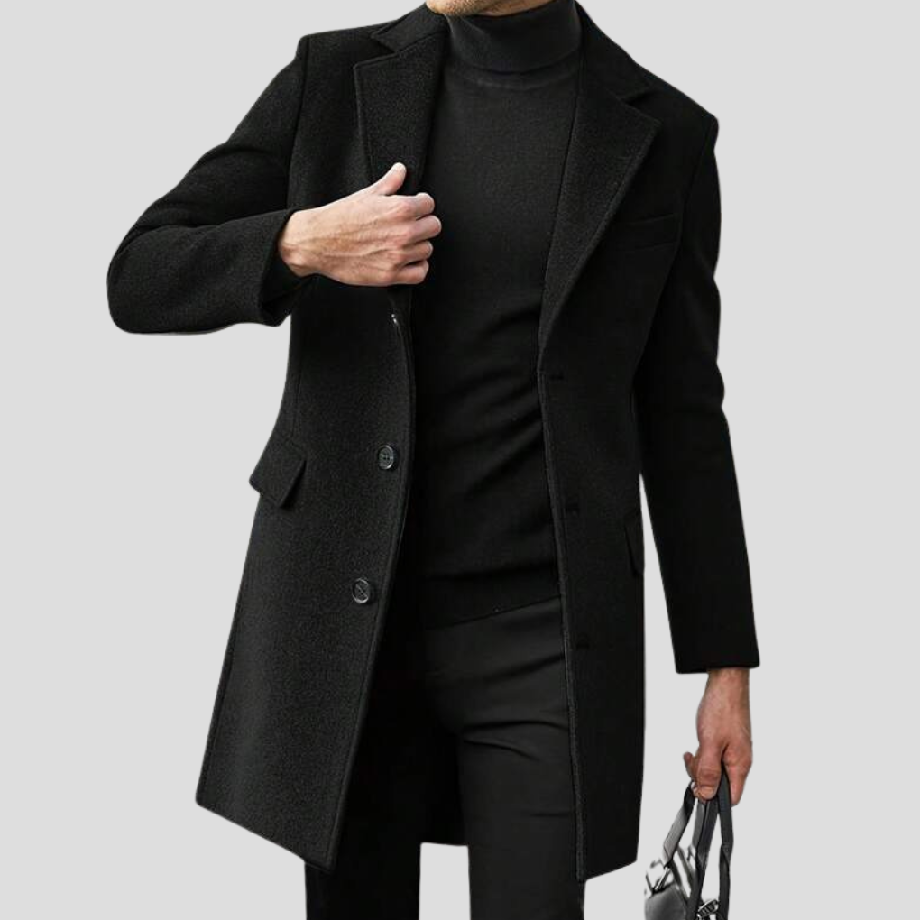 Men’s Classic Revere Overcoat 0