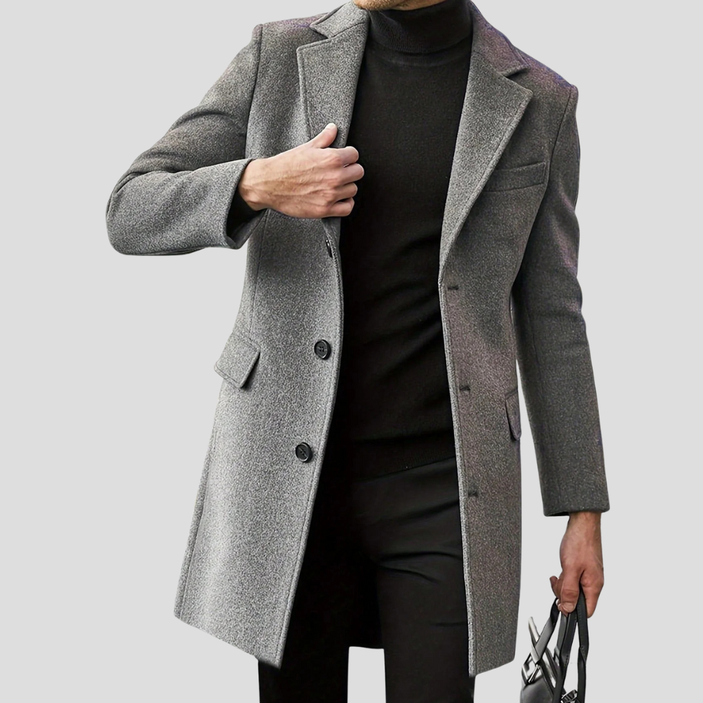 Men’s Classic Revere Overcoat 1