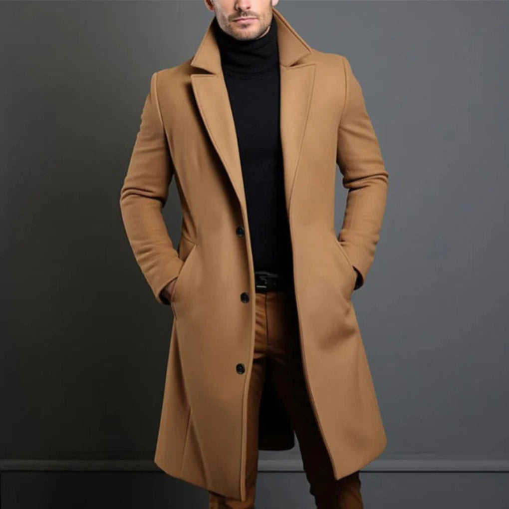 Men’s Wool-Blend Coat – Modern Elegance for Cool Seasons 1