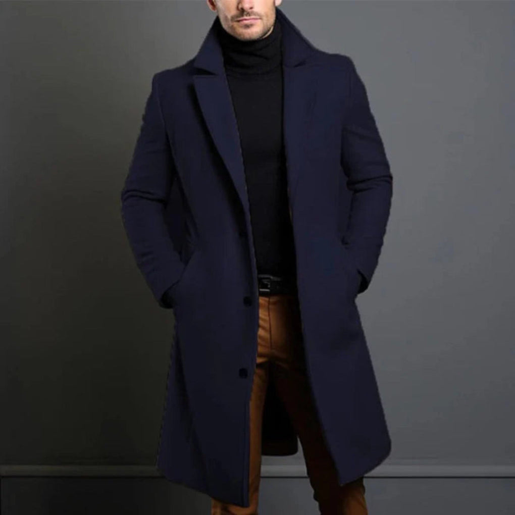 Men’s Wool-Blend Coat – Modern Elegance for Cool Seasons 3